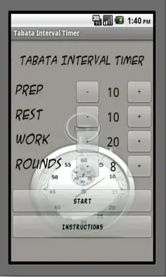 Interval Timer android App screenshot 2